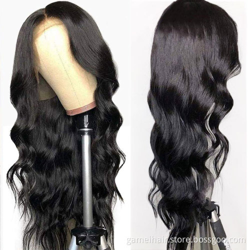 Unprocessed Body Wave Raw Peruvian Virgin Human Hair Hd Full Lace Front Wig For Black Women Wholesale Lace Frontal Closure Wig
